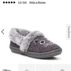 BOBS from Sketchers Memory Foam Cat Slipper Size 7